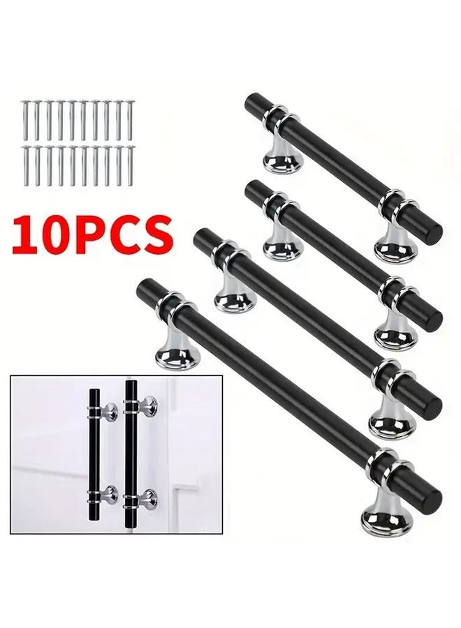10 Pack Polished Aluminum Alloy Cabinet Pulls Modern Kitchen Drawer Handles With Installation Hardware - Image 1